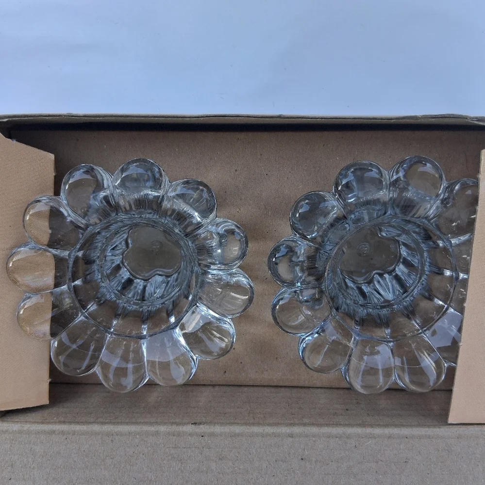 Crystal Candleholder Sets - Elegant Clear Candleholders